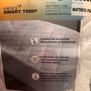 Temperature Regulating Mattress Pad - White